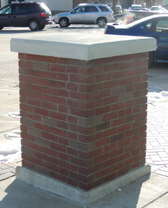 Bronze plaques will be added to the pedestrian side of brick lamp posts and pillars on the courthouse square. 