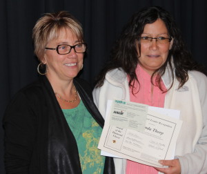 Adult volunteers recognized at the annual 4-H awards ceremony include Kristy Stoner (left) and Brenda Thorp.