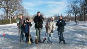 JPRD hosted broom ball at the ice rink Jan. 3. No skates, sticks or pucks are required.