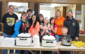 Members of T.H.U.G. served lunch at the Rippey United Methodist Church.