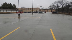 New north parking lot