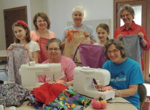 Hannah's crew Monday included (seated, from left) Grandma Lora Smalley and Karen North; and (standing, from left) Hannah, mo Danille Curtis, Shirley Haupert, sister Grace Curtis, and Dianne Blackmer.