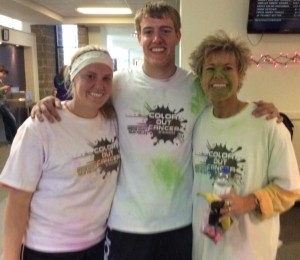  Molly, Max and Kate Neese were a colorful mess after the 5K run/walk