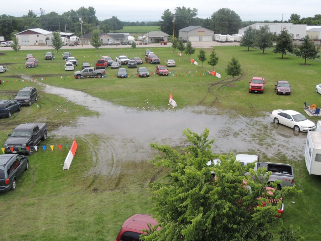 Fair flooded parking