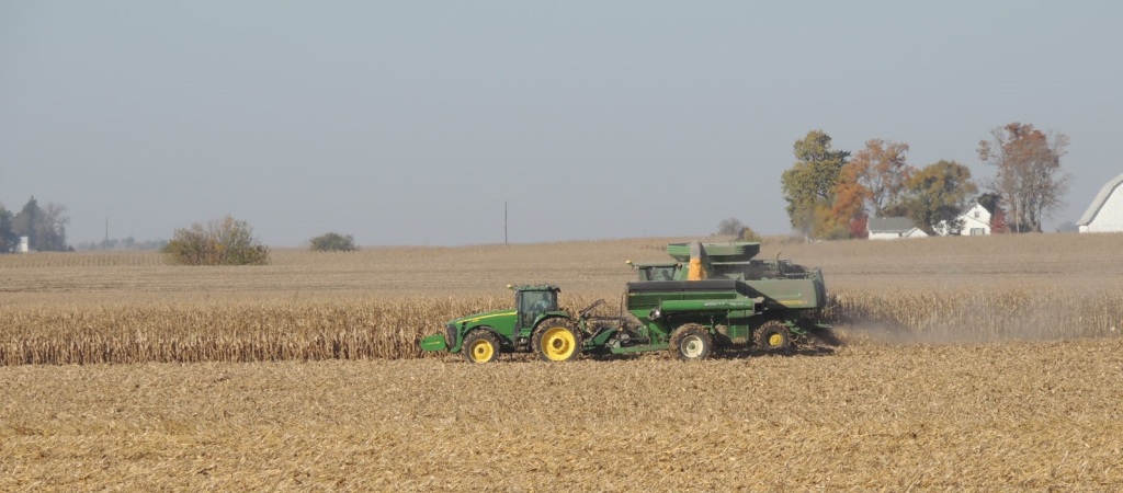 Combining corn Oct. 21