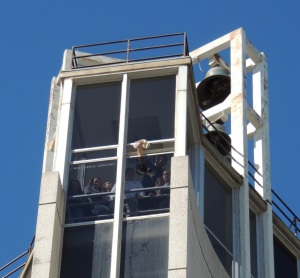 A Barbie doll was among the objects dropped from the top of the Mahanay Bell Tower as part of a physics lab