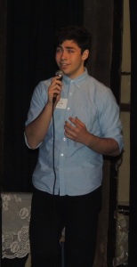High school junior David Petersen sang "Empty Chairs at Empty Tables" from Les Miserables