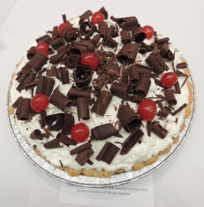 Marianne Carlson's chocolate cream pie went for $250 at auction.