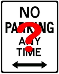 No Parking graphic