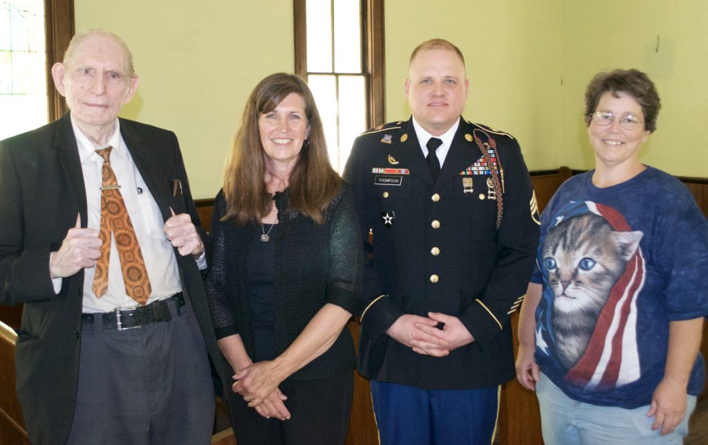 Board members (from left) Wallace Teagarden, Peg Semke, Matthew Thompson and Diane Gibson