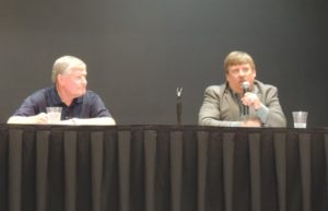 District 5 candidates Guy Richardson (left) and Peter Bardole