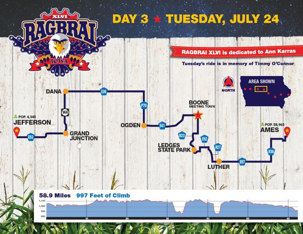 RAGBRAI routes to and from Jefferson told Greene County News Online