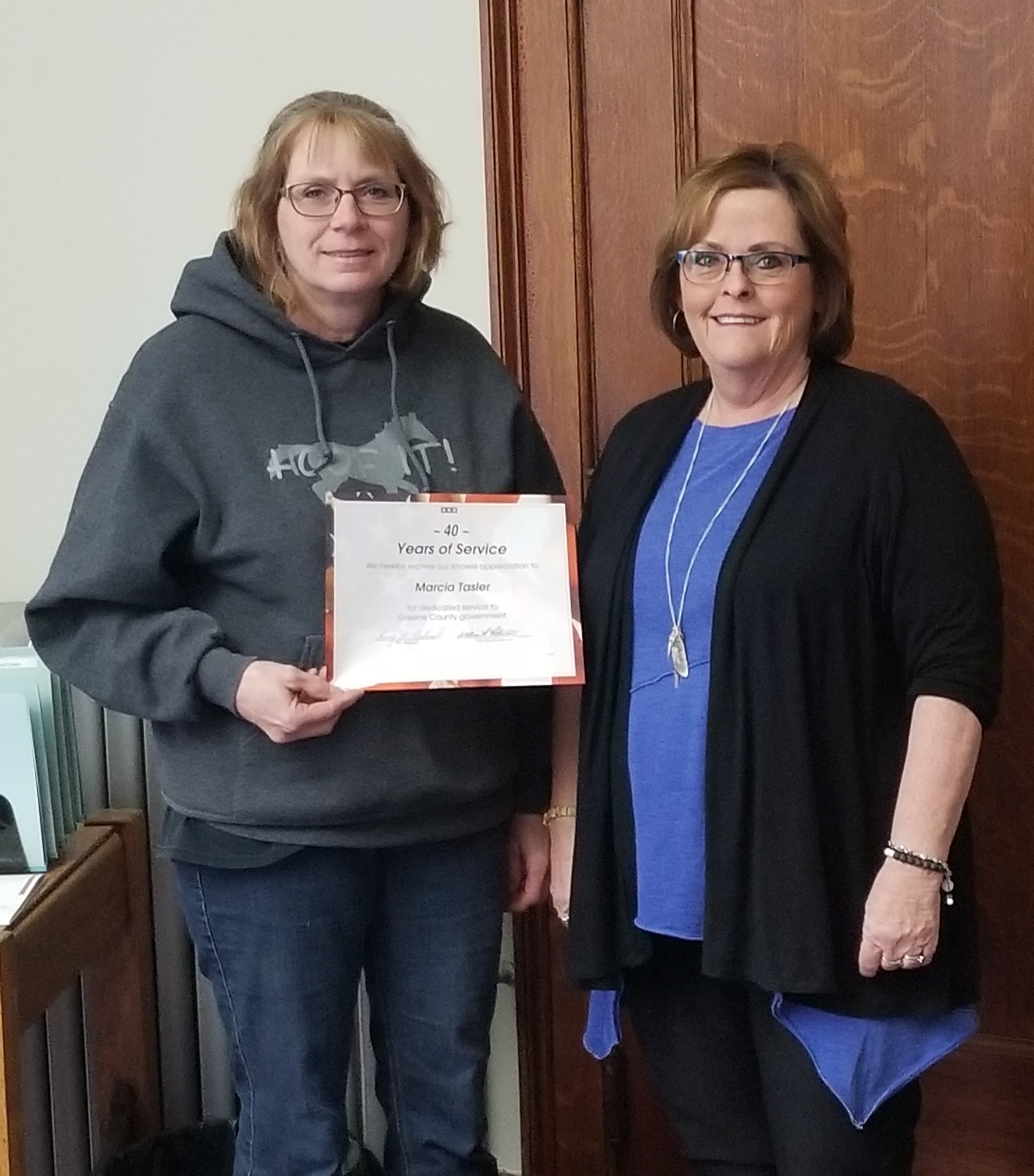 Tasler certificate - Greene County News Online